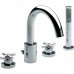 Roca Loft dwuuchwytowa bateria wannowo - natryskowa z zestawem natryskowym A5A0943C00