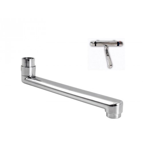 BALLETTO Ramie do baterii termostatycznej, 21,5cm, chrom 81047 BALLETTO Ramie do baterii termostatycznej, 21,5cm, chrom 81047