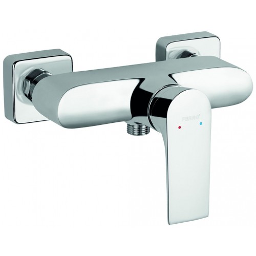 FERRO Algeo Square - bateria natryskowa ścienna BAQ7