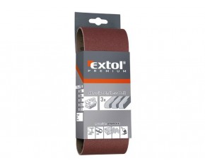 EXTOL PREMIUM Pas ścierny bezkońcowy, pas P80, 457x75mm, 3szt 8803508