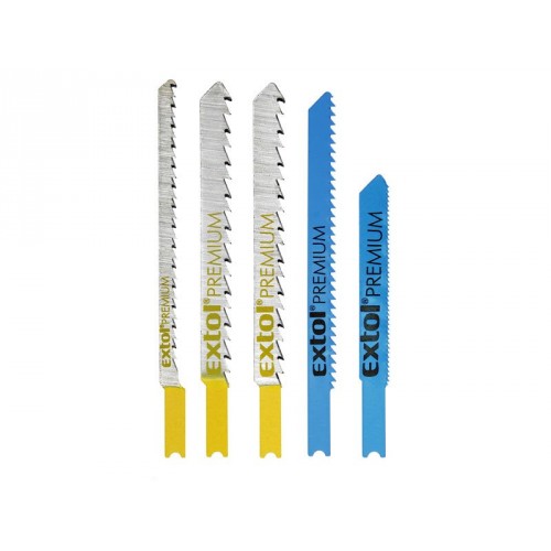 EXTOL PREMIUM Brzeszczoty do wyrzynarki – mix, 5szt 8805600