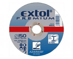 EXTOL PREMIUM Tarczka do szlifowania metalu 150x6,0x22,2mm 8808705