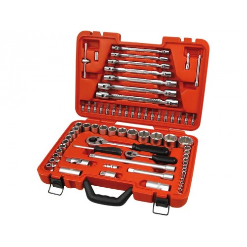 EXTOL PREMIUM Zestaw kluczy nasadowych 1/4" a 1/2", 72szt 8818320 EXTOL PREMIUM Zestaw kluczy nasadowych 1/4" a 1/2", 72szt 8818320