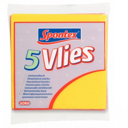 SPONTEX Vlies Ściereczki 5szt 97044012S SPONTEX Vlies Ściereczki 5szt 97044012S