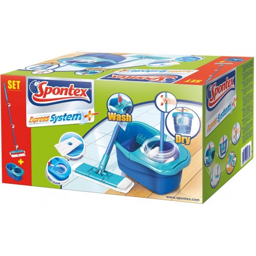 Spontex Express System Plus Mop rotacyjny płaski zestaw 97050273