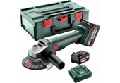 Metabo W 18 L 9-125 Q Akumulatorowa szlifierka kątowa (18 V 2x5,2 Ah)MetaBox165L 602249650