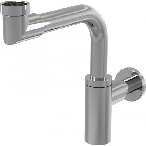 ALCAPLAST Syfon umywalkowy O32 DESIGN metalowy, małogabarytowy A403