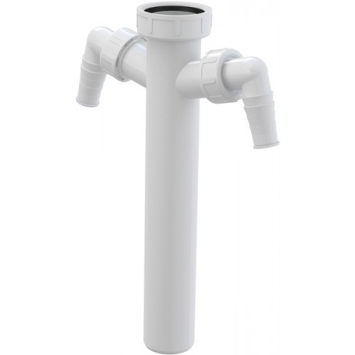 ALCAPLAST Rura do syfonu zlewozmywaka 6/4" z dwoma przyłączami A44M O40 ALCAPLAST Rura do syfonu zlewozmywaka 6/4" z dwoma przyłączami A44M O40