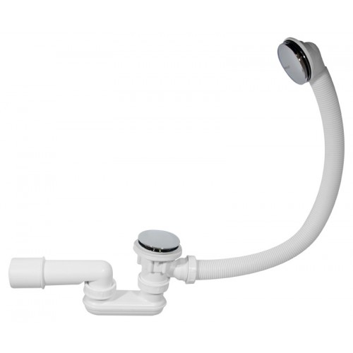 ALCAPLAST Syfon wannowy z korkiem click/clack metal długość 80 cm A504KM80 ALCAPLAST Syfon wannowy z korkiem click/clack metal długość 80 cm A504KM80