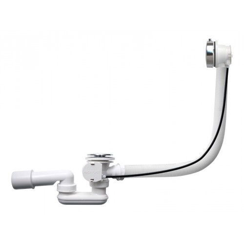 ALCAPLAST Syfon wannowy z korkiem automat metal długość 100 mm A551KM100 ALCAPLAST Syfon wannowy z korkiem automat metal długość 100 mm A551KM100