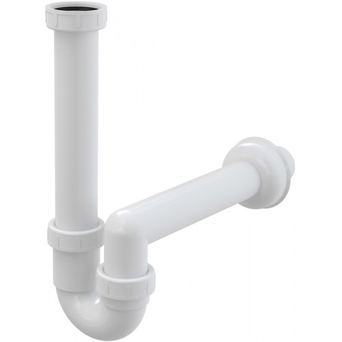 ALCAPLAST Pólsyfon zlewozmywaka rurowy z nakretką 6/4" A80 O40