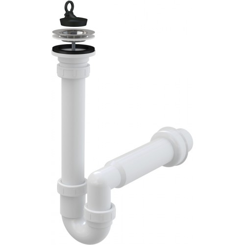 ALCAPLAST Syfon zlewozmywaka rurowy O70, kratka odpływu ze stali nierdzewnej A800 O50