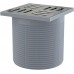 ALCAPLAST Gardziel wpustu, kratka ze stali nierdzewnej 105 × 105 mm szary APV0500