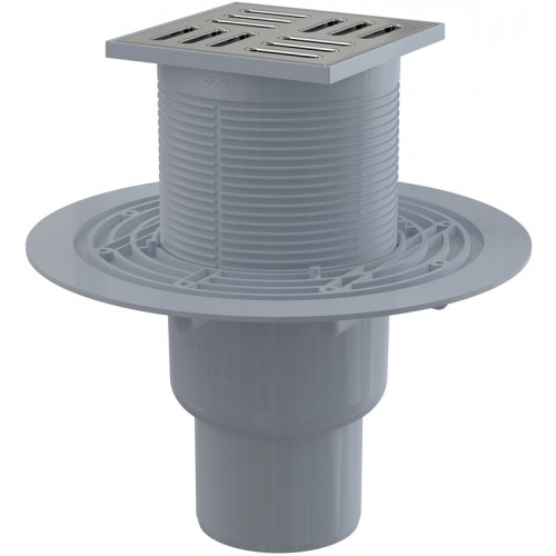 ALCAPLAST Kratka ściekowa 105 × 105/50/75 odpływ prosty, nierdzewna APV201 ALCAPLAST Kratka ściekowa 105 × 105/50/75 odpływ prosty, nierdzewna APV201
