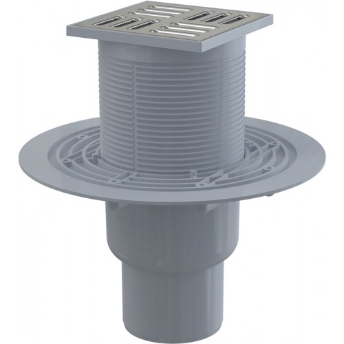 ALCAPLAST Kratka ściekowa 105 × 105/50/75 odpływ pionowy, kratka nierdzewna APV2321 ALCAPLAST Kratka ściekowa 105 × 105/50/75 odpływ pionowy, kratka nierdzewna APV2321