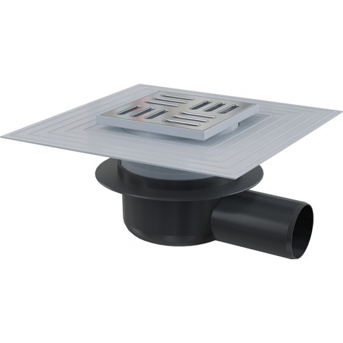 ALCAPLAST Kratka ściekowa 105 × 105/50 nierdzewna odpływ boczny APV26C ALCAPLAST Kratka ściekowa 105 × 105/50 nierdzewna odpływ boczny APV26C