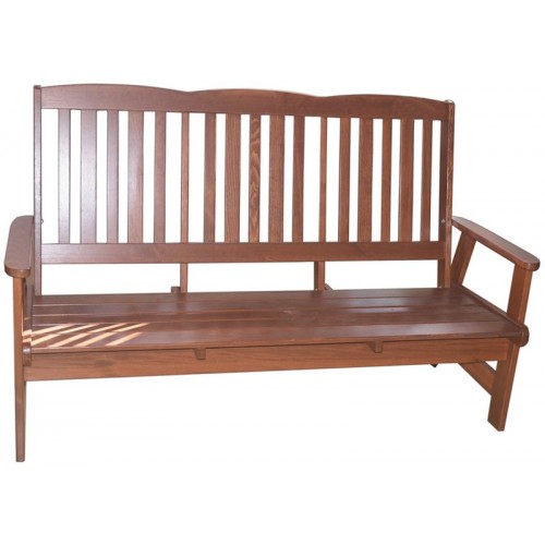 ANETA Ławka ogrodowa, ciemny brąz, malowana sosna 97/10