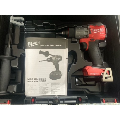 Milwaukee M18 ONEDD2-0X Wiertarko-wkrętarka, HD Walizka 4933464524