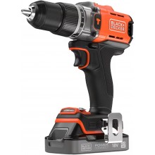 Black & Decker BCD383D1XC Wiertarko-wkrętarka udarowa (45Nm/18V/1x2,0Ah)