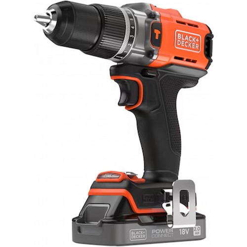 Black & Decker BCD383D1XC Wiertarko-wkrętarka udarowa (45Nm/18V/1x2,0Ah)