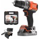 Black & Decker BCD383D1XK Wiertarko-wkrętarka udarowa (45Nm/18V/1x2,0Ah), walizka
