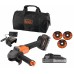 Black & Decker BCG6L8D2S Akumulatorowa bezszczotkowa szlifierka kątowa (18V/2x2,0Ah)