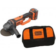 Black & Decker BCG720M1 Szlifierka kątowa akumulatorowa (125mm/18V/1x4,0Ah), torba