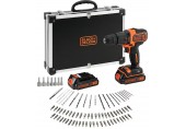 Black & Decker BDCHD18BAFC Wiertarko-wkrętarka udarowa (40Nm/18V/2x1,5Ah), walizka