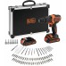 Black & Decker BDCHD18BAFC Wiertarko-wkrętarka udarowa (40Nm/18V/2x1,5Ah), walizka