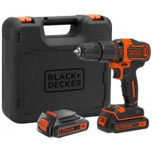 Black & Decker BDCHD18KB Wiertarko-wkrętarka udarowa (40Nm/18V/2x1,5Ah), walizka