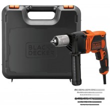 Black & Decker BEH850K Wiertarka udarowa (850 W/13 mm), walizka
