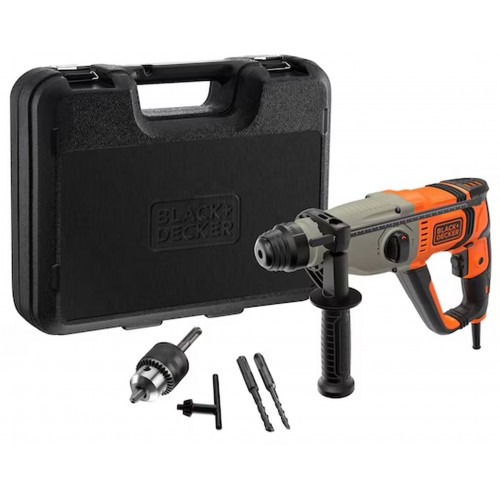 Black & Decker BEHS02K Młotowiertarka SDS-Plus (2,2J/800W), walizka Black & Decker BEHS02K Młotowiertarka SDS-Plus (2,2J/800W), walizka