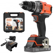 Black & Decker BLD682D1XK Akumulatorowy wkrętak bezszczotkowy (50Nm/18V/1x2,0Ah), walizka