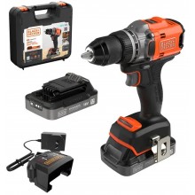 Black & Decker BLD682D2XK Akumulatorowy wkrętak bezszczotkowy (50Nm/18V/2x2,0Ah), walizka