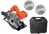 Black & Decker CS1250LKA Pilarka tarczowa (190mm/1250W), 2x tarcza i kufr