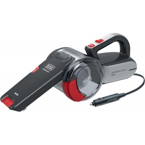 Black & Decker PV1200AV 12VDC Pivot Odkurzacz samochodowy z obrotową głowicą ssącą (200°)