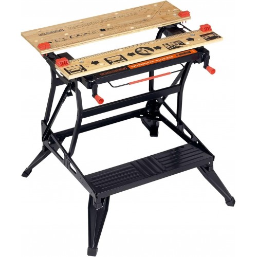Black & Decker WM825 Stół warsztatowy (250kg/740x250mm) Black & Decker WM825 Stół warsztatowy (250kg/740x250mm)