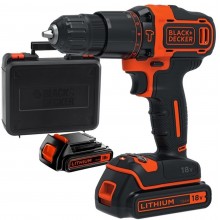 Black & Decker BDCHD18KB Wiertarko-wkrętarka (2x1,5Ah/18V) Walizka