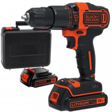 Black & Decker BDCHD18KB Wiertarko-wkrętarka (2x1,5Ah/18V) Walizka