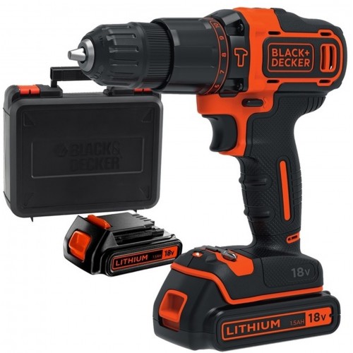 Black & Decker BDCHD18KB Wiertarko-wkrętarka (2x1,5Ah/18V)