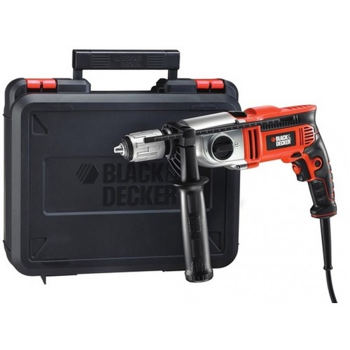Black and Decker KR8542K elektryczna dwubiegowa wiertarka udarowa (850W/62 Nm) +Walizka