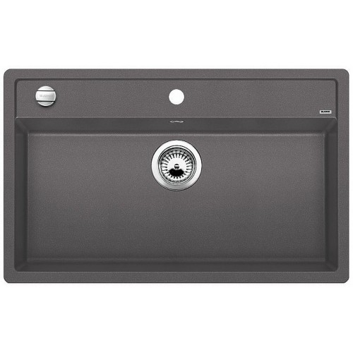 BLANCO DALAGO 8-F Silgranit PuraDur Szarość skały, korek auto. 518853