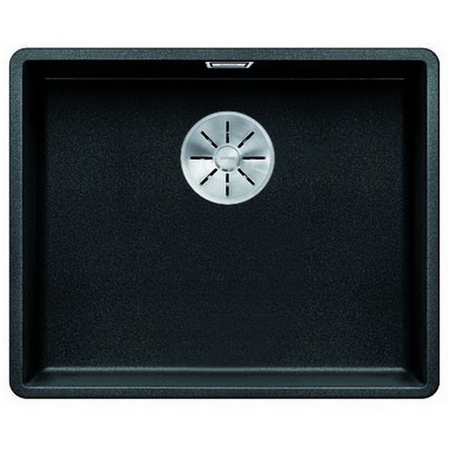 BLANCO SUBLINE 400-U Silgranit PuraDur Czarny, InFino 525990