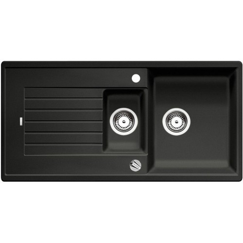 BLANCO ZIA 6 S Silgranit PuraDur Czarny, odwracalny, korek auto. 526020
