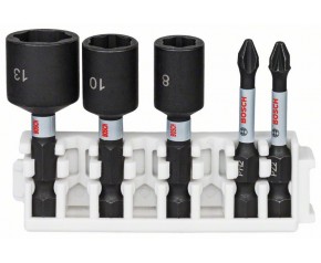 BOSCH Impact Control Zestaw końcówek wkręcających i kluczy nasadowych, 5-szt 2608522350