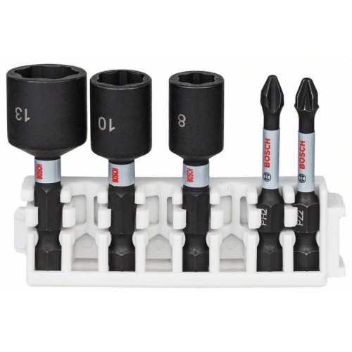 BOSCH Impact Control Zestaw końcówek wkręcających i kluczy nasadowych, 5-szt 2608522350