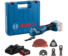 BOSCH GOP 185-LI Narzędzie wielofunkcyjne 1x18V 4.0Ah, GAL18V-20, walizka 06018G2021