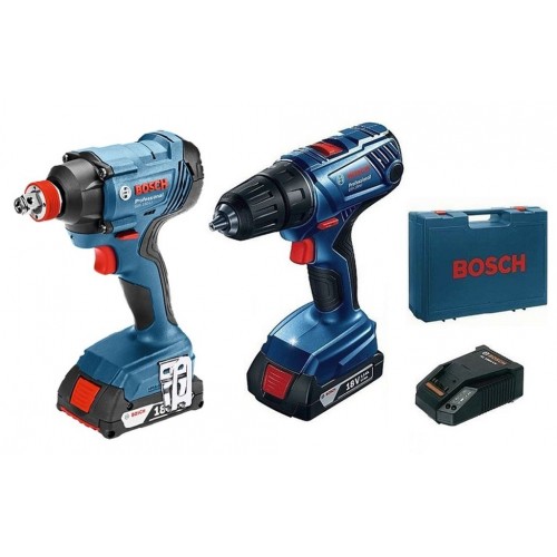 BOSCH GDX 180-LI Aku wkrętarka udarowo-obrotowa + GSR 180-LI Akku wiertarko-wkrętarki 0601