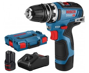 BOSCH GSR 12V-35 FC Wiertarko-wkrętarka akumulatorowa 1x GFA, 2x 3,0 Ah, L-Boxx 06019H3001