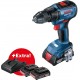 BOSCH GSR 18V-50 PROFESSIONAL Wiertarko-wkrętark, 3x 18V 2.0Ah, L-Case 06019H5005